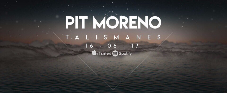 elpitmoreno's tweet photo. A pocos dias del #estreno de #Talismanes mi #nuevoalbum Los invito a escucharlo y compartirlo!  @SpotifyMexico @iTunes @casetemexico https://t.co/Q467et3cYB