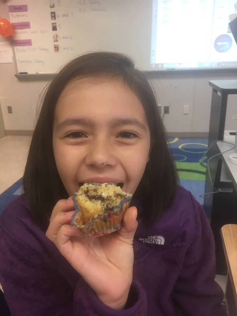Falcons_Davis's tweet photo. Surprises in the classroom! Monday morning muffins to celebrate ten days left till Summer break. @ForestdaleES @FCPSR3 https://t.co/ZKZpraF0sk