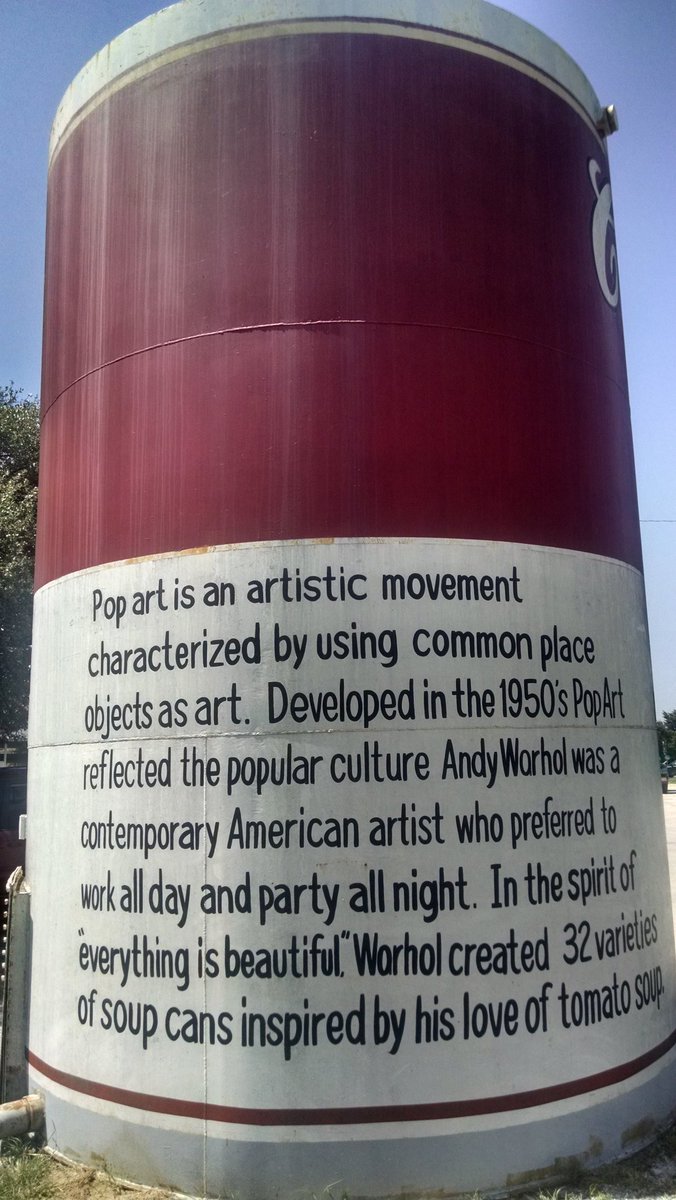 BekkiRGermany's tweet photo. Giant Soup Can #Eastland #Texas https://t.co/OuING1CcWy