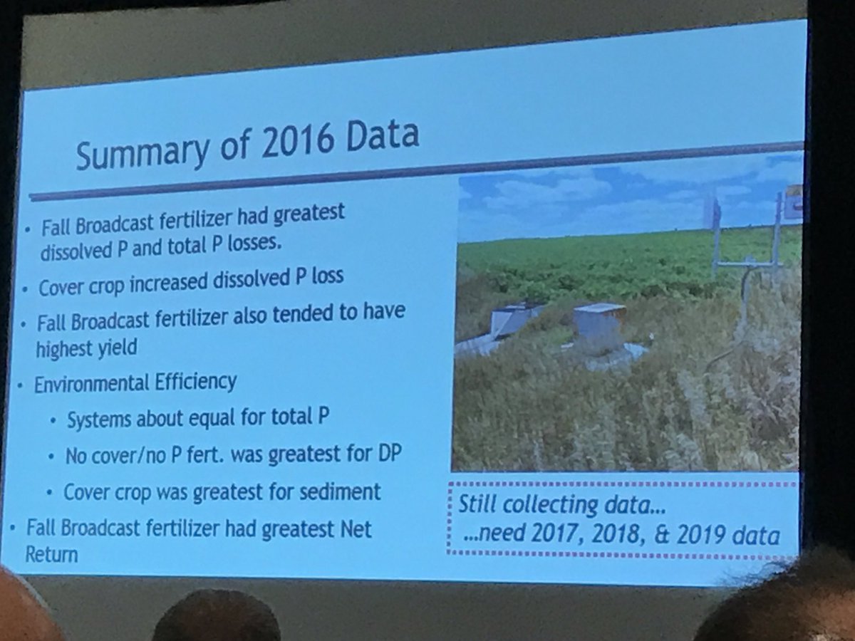 Chelate_This's tweet photo. 1 year data show higher #Yield in #Soybean & #NetReturn with #Broadcast #Phosphorus application, however greater P loss can occur #4Rsummit https://t.co/qnd9qZlsCh