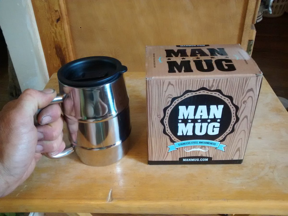 EPehoviack's tweet photo. Just got my new #manmug insulated mug via @USPS Thanks @ManMug ! https://t.co/k5heesgk6q
