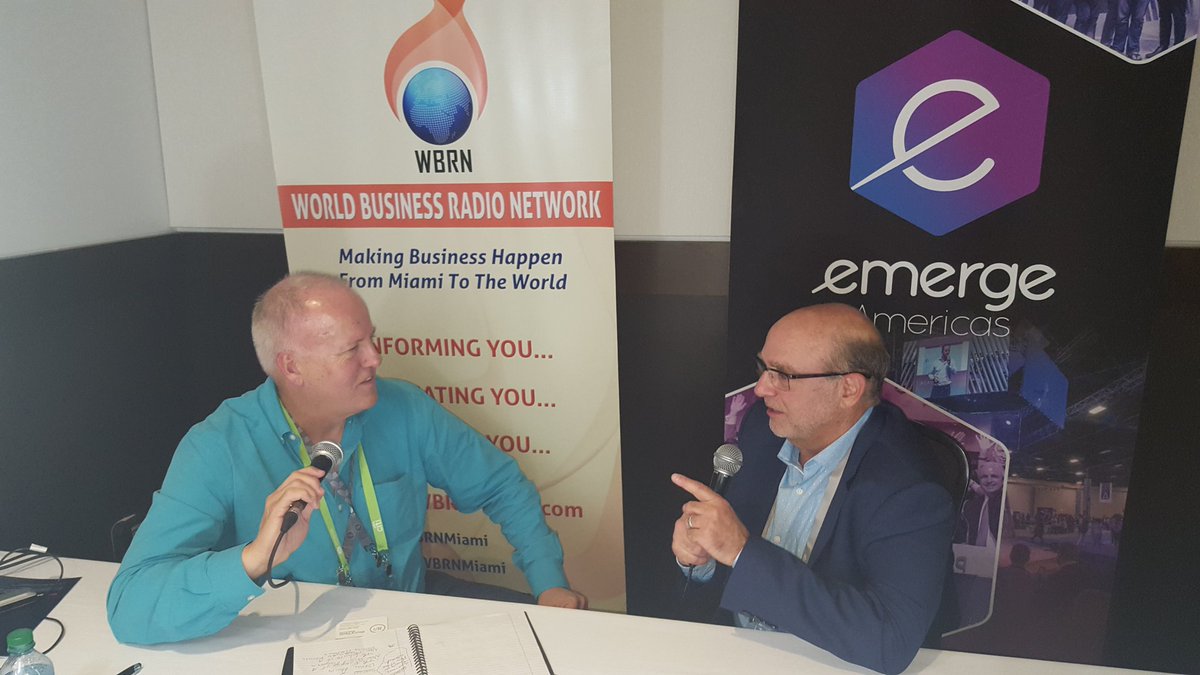wbrnMiami's tweet photo. Speaking #Disruption #Technology #Innovation is impacting movies, VR, cities &amp; countries @eMergeAmericas #Inspiring #Entrepreneurship #EA17 https://t.co/DdOJj8cXB5