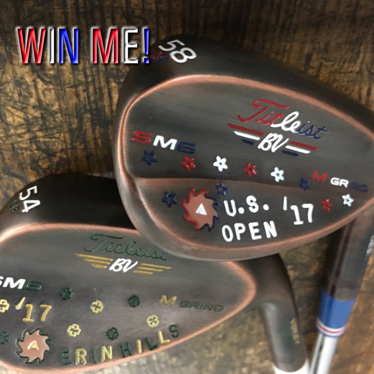 clubchampmedia's tweet photo. 3 more days left to #win these custom #USOpen #Titleist #Vokey wedges. Follow us, retweet or tag to win. Drawing 6/13/17 - 3 p.m. EDT. #Golf https://t.co/bMYHsCfYRY
