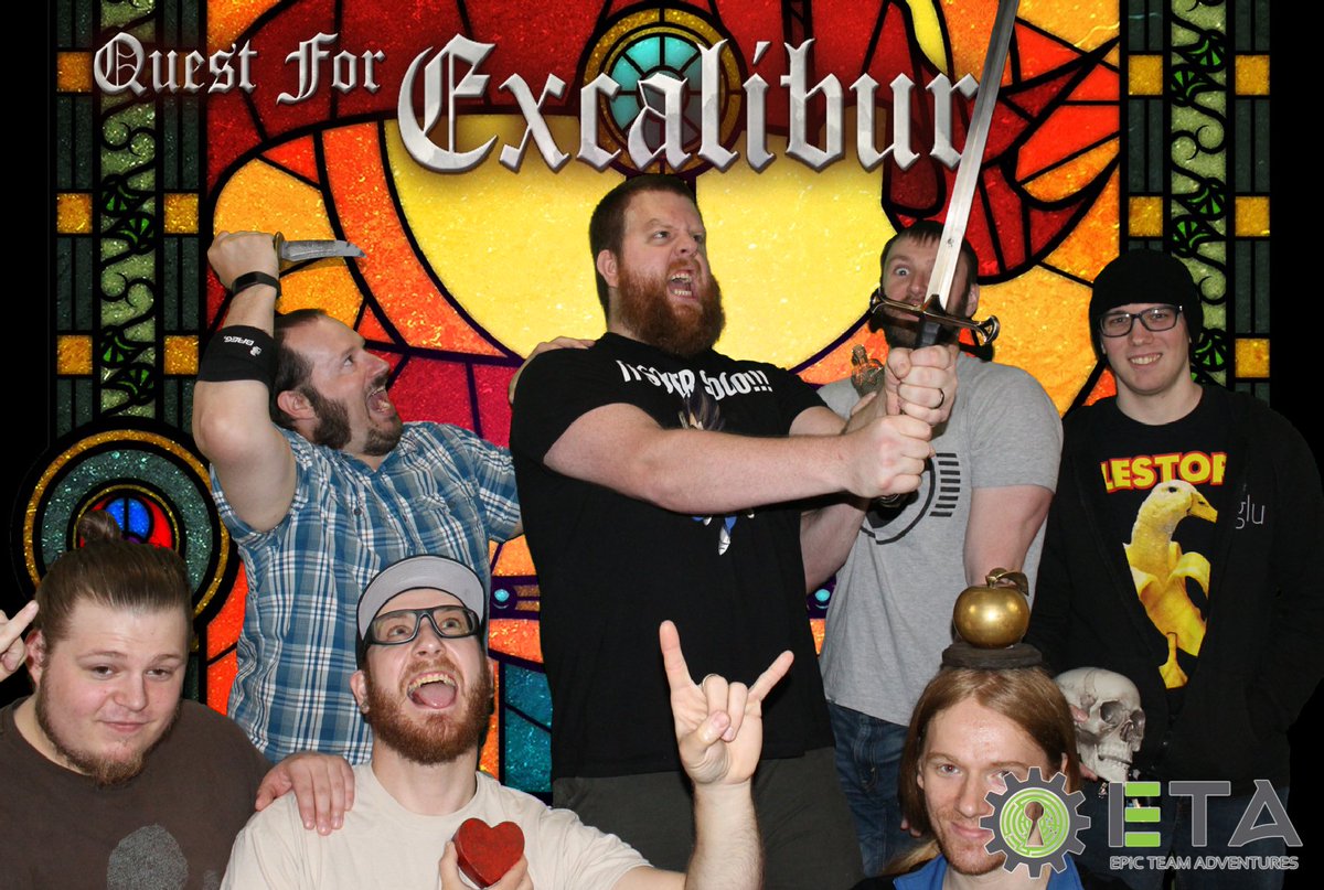 ETAescape's tweet image. When your "Hail to the king!" celebration turns into an "et tu Brute" moment. #escaperoom