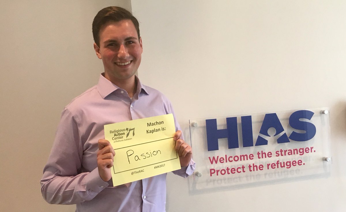 TheRAC's tweet photo. "Machon Kaplan is... passion.” — #MK2017 participant and @HIASrefugees intern Lee Wilson. https://t.co/XQ2Tbj48Ql