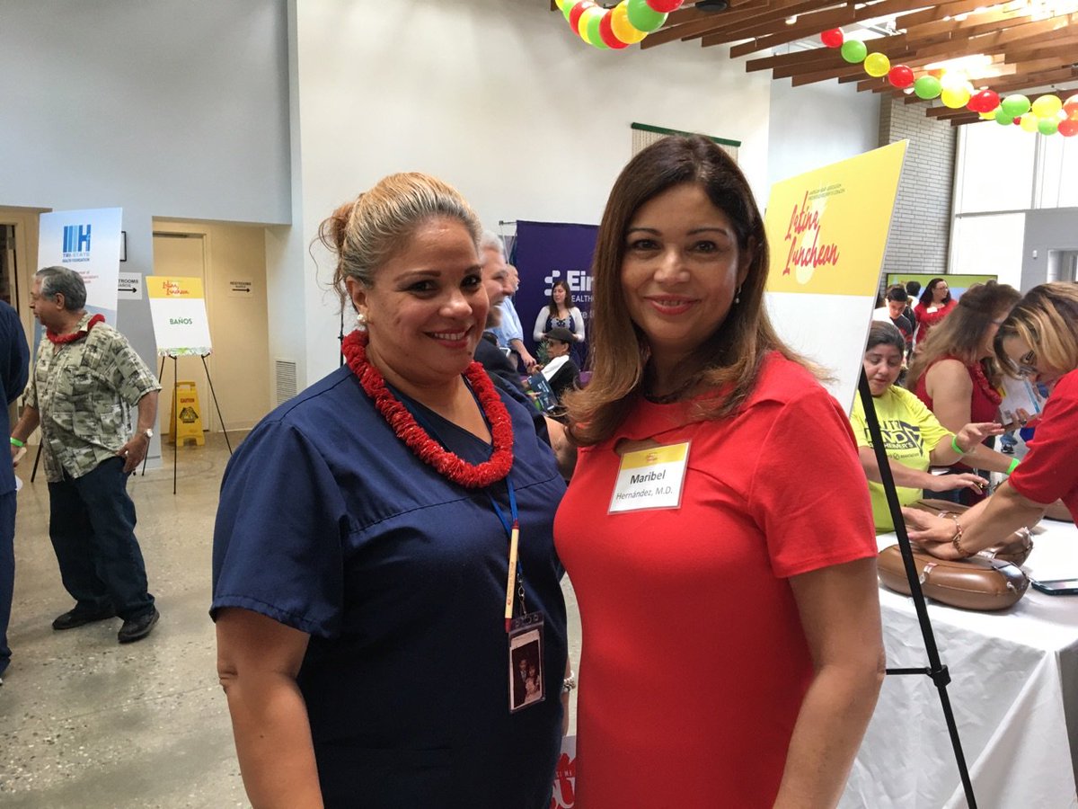 mainlinehealth's tweet photo. #LankenauHeart's Maribel Hernandez, MD, joined @AHAPhilly for the annual Latina Luncheon to discuss #heartdisease risk and prevention. https://t.co/t5qrGbV67w