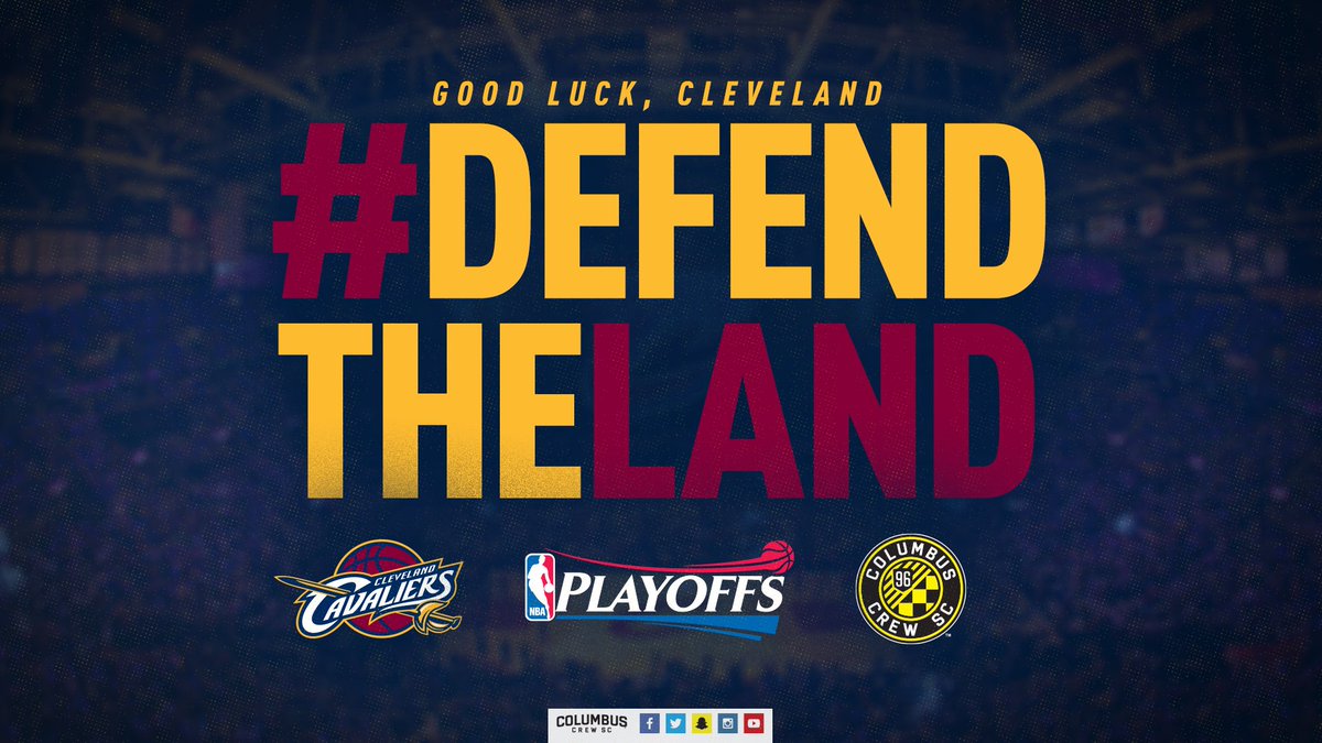 Game 🖐 is tonight and we're cheering on the <a href="/cavs/">Cleveland Cavaliers</a> from Columbus! 🏀 #DefendTheLand #ForOhio