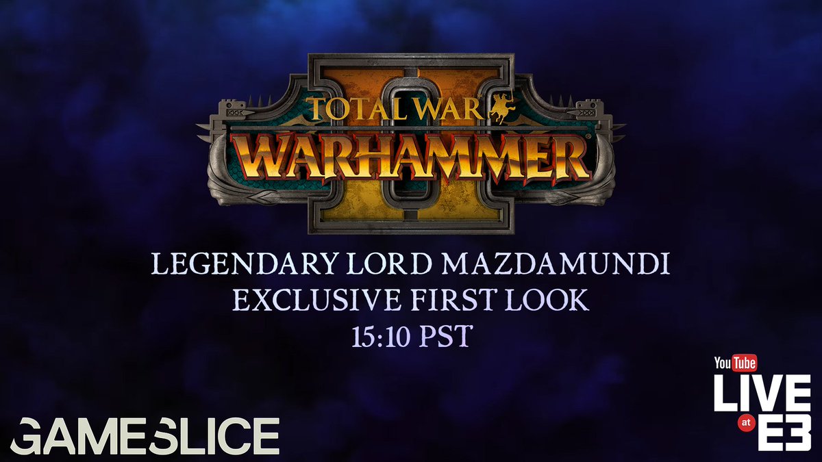 Watch the exclusive first look at the Lizardmen Legendary Lord Mazdamundi on the Geoff Keighley live show starting at 15:10 PST