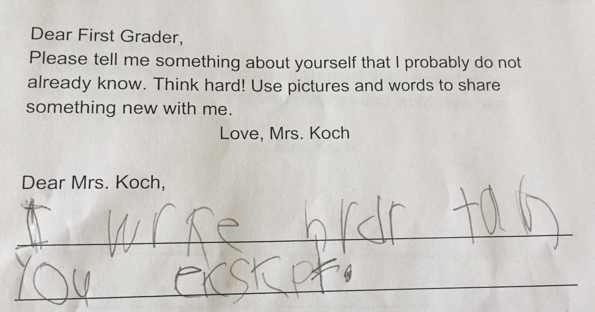 SusanKochVT's tweet photo. Glad I asked! #mpsvt #firstgradewisdom @MPS_Super @amycoyote https://t.co/zMyhtuh4tV