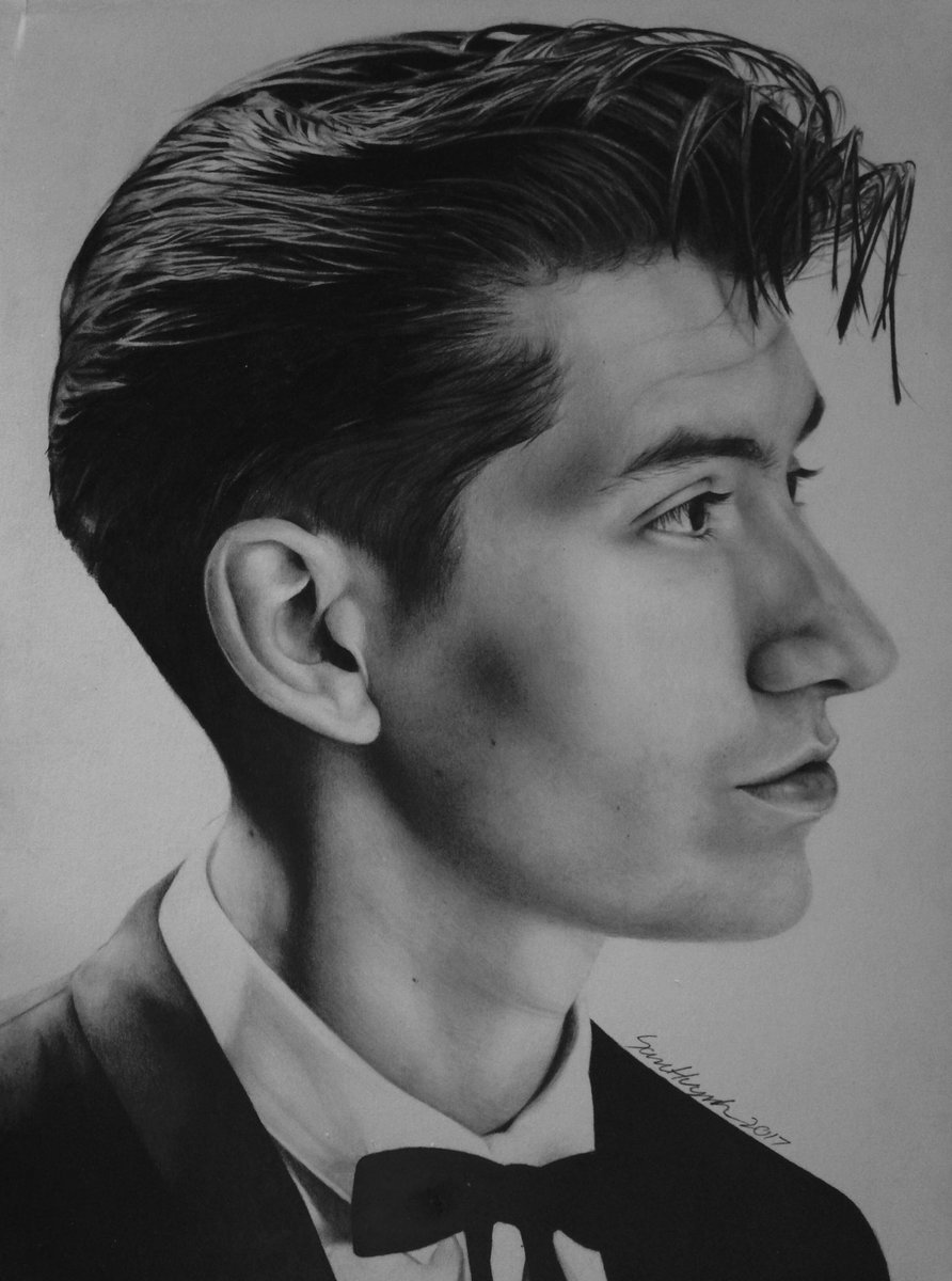 Samantha On Twitter Finished Drawing Of Alex Turner