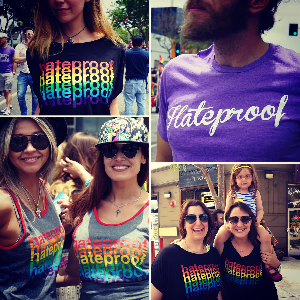WeTheHateproof's tweet photo. Debut of our #pridevibes tanks and tees at #LAPride #Pride2017 #LoveIsLove #hateproof #wethehateproof #clothingbrand https://t.co/zRyQcGaOdL
