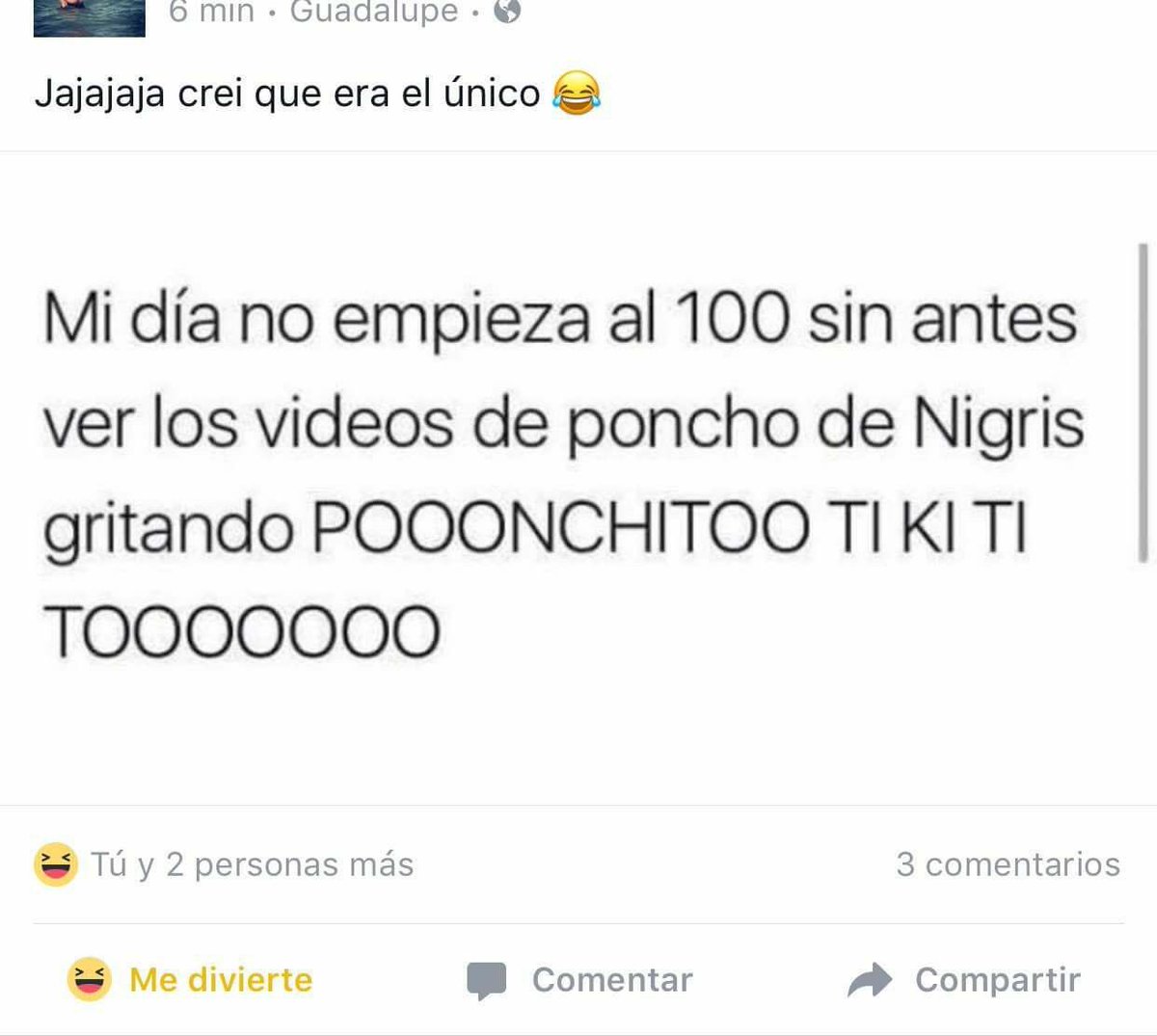 cgzss10's tweet photo. JAJAJAJAJAJA amo a ponchitoo!!! @_PonchoDeNigris https://t.co/9f5Seyr2yl