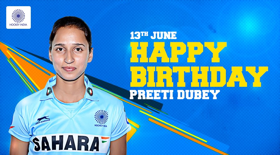 Hockey India Indian Women S Team Midfielder Preeti Dubey Is Celebrating Her Birthday On 13th June Send In Your Best Wishes Hockey India Indian Women S Team Midfielder Preeti Dubey Is Celebrating Her Birthday On 13th June Send In Your Best Wishes