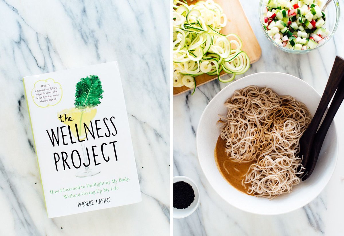 cookieandkate's tweet photo. New! These almond-sesame soba zoodles from #TheWellnessProjectBook are topped with crisp pickled veggies. 🙌  https://t.co/AjmGQM18V4 https://t.co/wzaDktrZaT