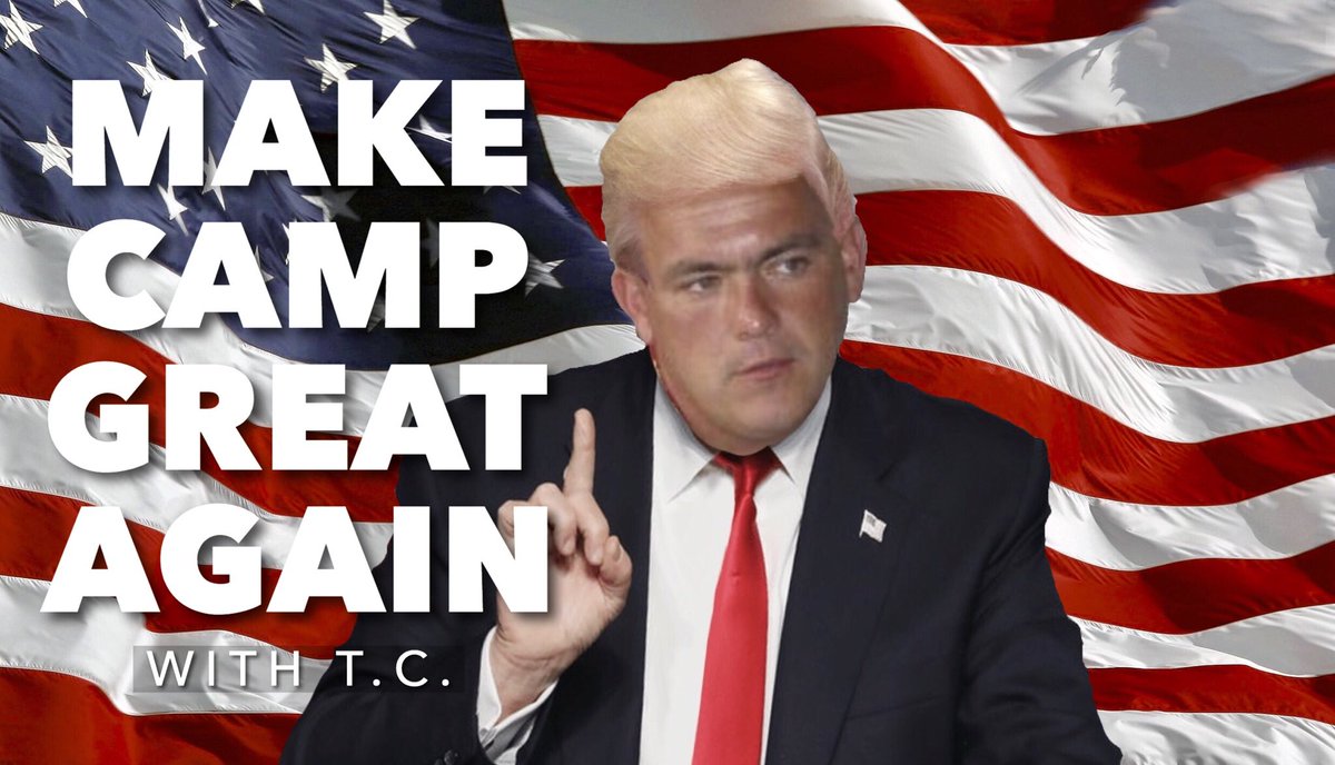 LDYMrumors's tweet photo. Rumor has it that THE T.C. will be hosting a rally outside the DCC to promote chicken baskets, Tuesday at 2:00p. #makecampgreatagain https://t.co/zC9wK3j7nb