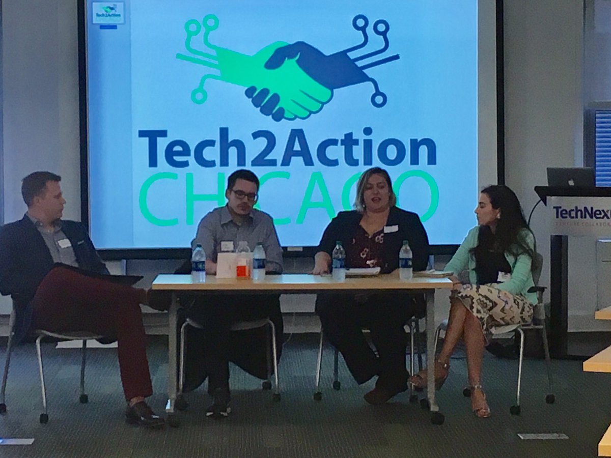 T2A_Chicago's tweet photo. Event getting started! Can't wait to hear the panel on how to have  compassionate and constructive political conversations. #Tech2Action https://t.co/NJ8it9dXrw