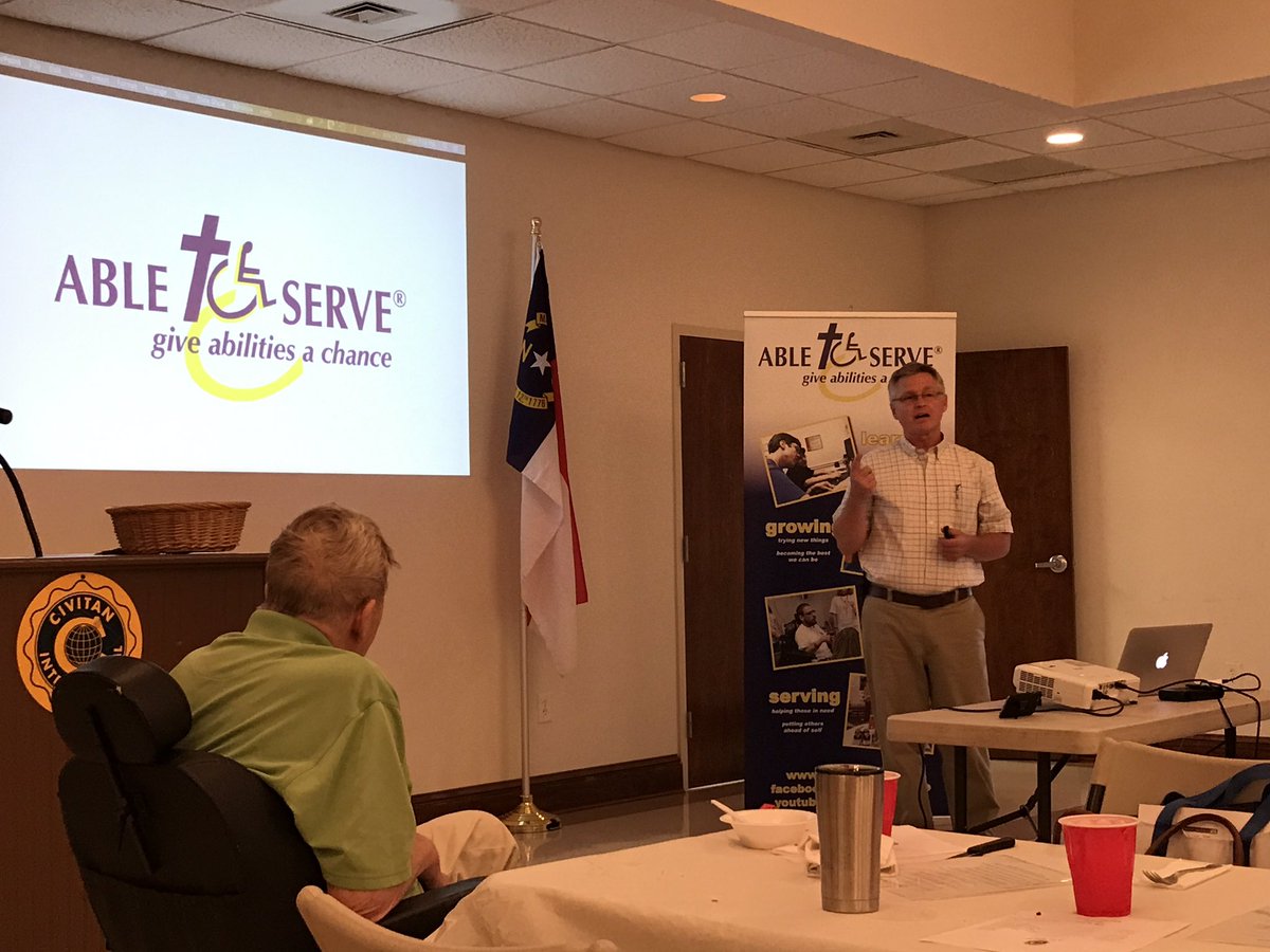 BVZuidema's tweet photo. Always great to hear from @AbletoServe about their program and the great work being done in @TownofGarner #GarnerCivitanClub https://t.co/Ya7SDY0Lm7