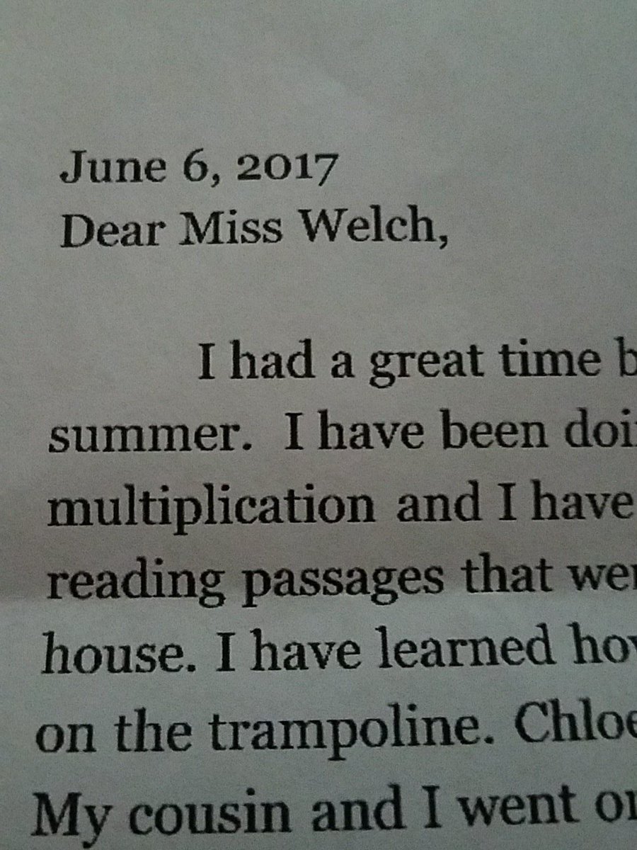 welchgrapes's tweet photo. Reading and replying to one of the summer letters sent by a student. I hope it brings them as much joy as it does me. #nhebrightknights https://t.co/hYNXEdN244