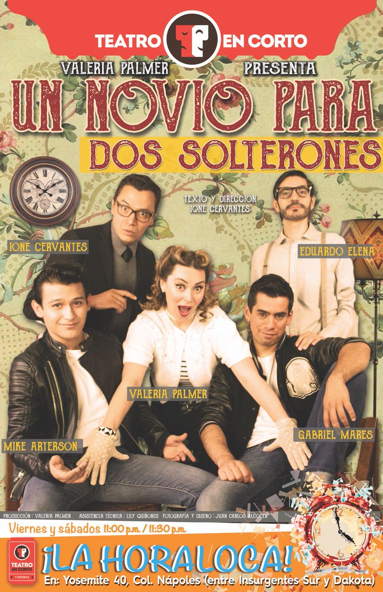 deloshombres's tweet photo. @NovioSolterones con @valeriapalmer @IoneCervantes @EduardoEElena @Gabomares y @mik3arterson sólo en @TeatroEnCorto #Nápoles #HoraLoca 🎭 https://t.co/hn2htscNtj