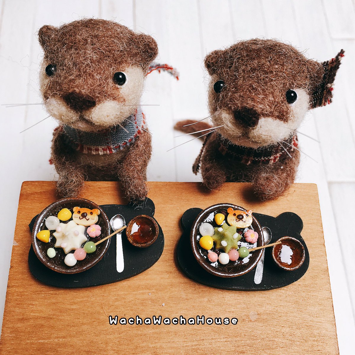 loner51615's tweet photo. おはよう～
冷やしぜんざいと
ほうじ茶のセットだよ。

ミニチュアショウで販売します。 https://t.co/HMbGoTn6QU