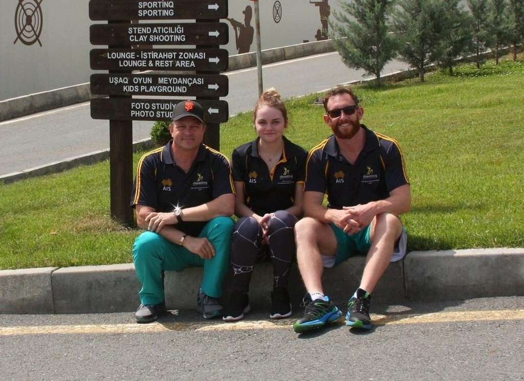 ShootingAus's tweet photo. Rifle team in Gabala for WC 2017. https://t.co/vNTXKvsSgW https://t.co/gZf7Qe3slI