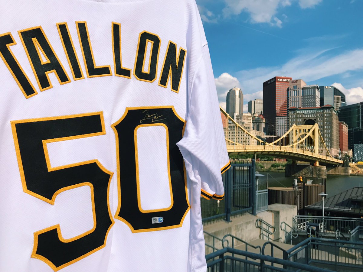 Pirates's tweet image. RETWEET THIS now to welcome back Jameson AND for a chance to win a SIGNED Taillon jersey! #Jamo50