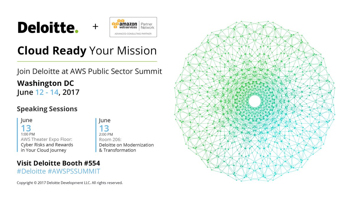 ClaireAMelvin's tweet photo. #Deloitte #TechTalk on Cyber Risk and Reward in your cloud journey at AWSPSSUMMIT 6/13 at 1:00PM @ the AWS theater https://t.co/COdeNcyujl