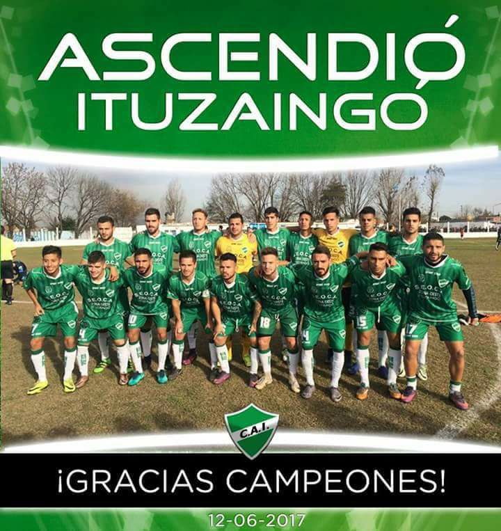 Con un triunfo sobre la hora, El Verde se coronó campeón y ascendió a la C
¡FELICITACIONES ITUZAINGÓ!
