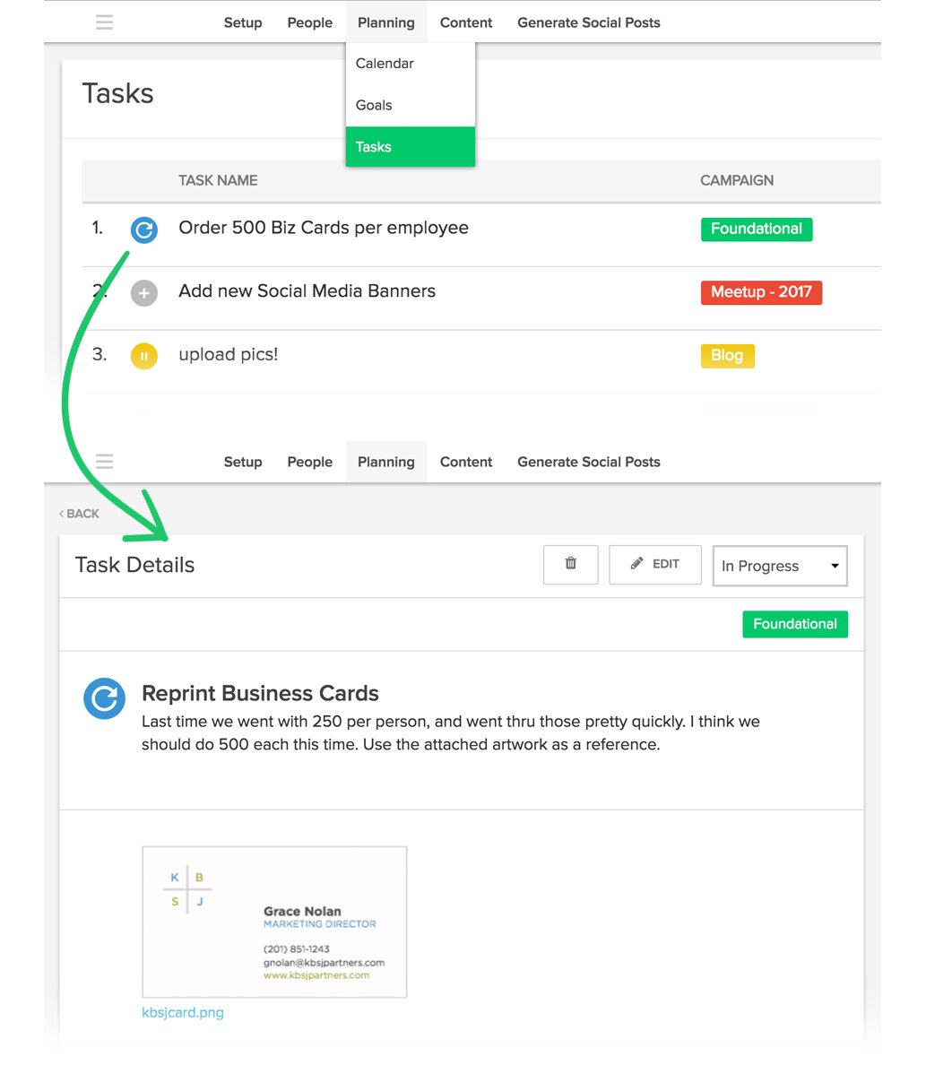 LatelyAI's tweet photo. Give a task, get a task, complete a task, track a task. Management AND Marketing together at last. #wholepicture #freethemarketer https://t.co/DGfpfCi3WB