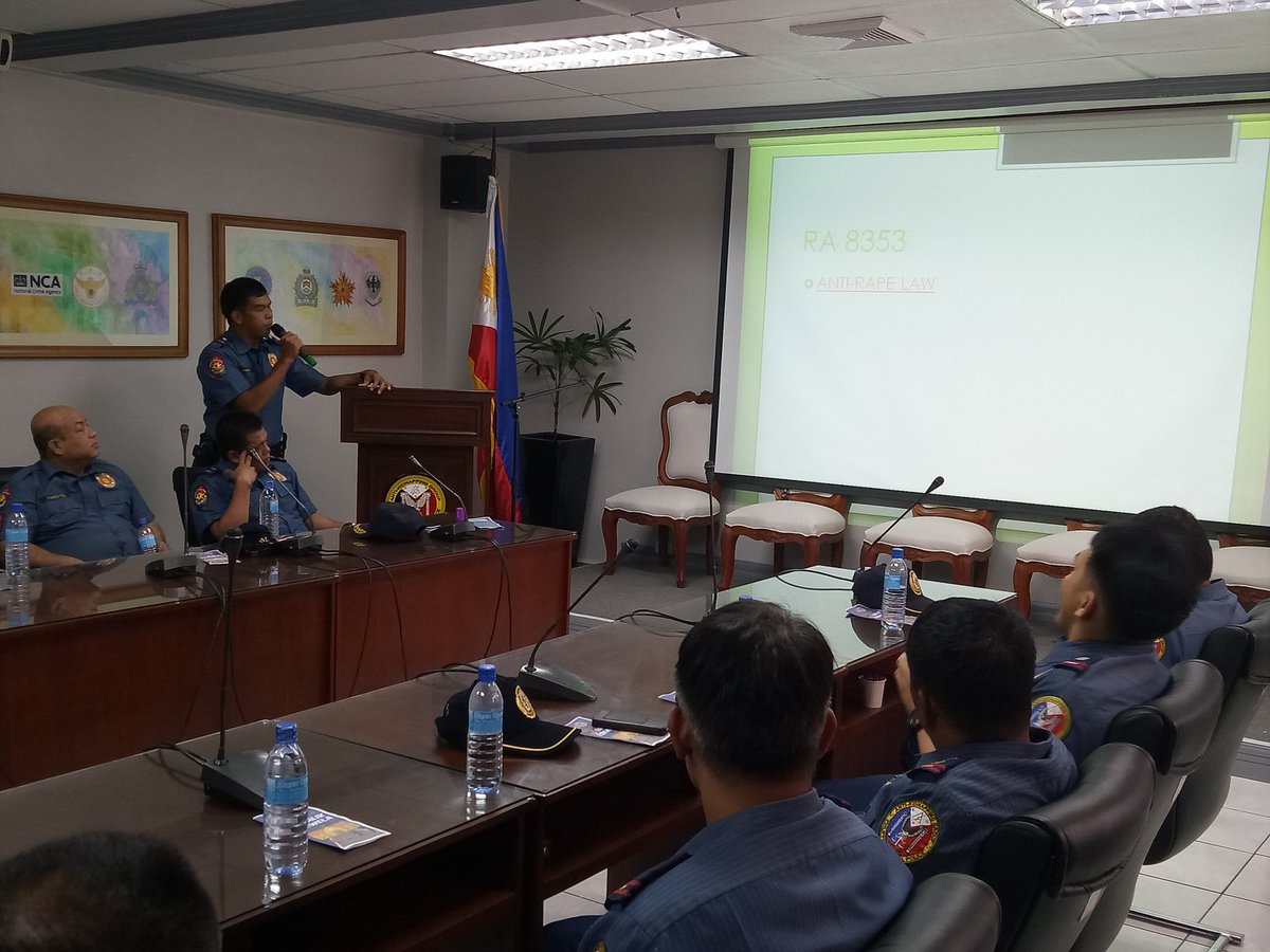 PCINSP EDGAR P PABLICO discussed the RA 8353 Anti-Rape law and RA 9995 Anti Photo and Video Voyeurism law during the PICE for June 2017.