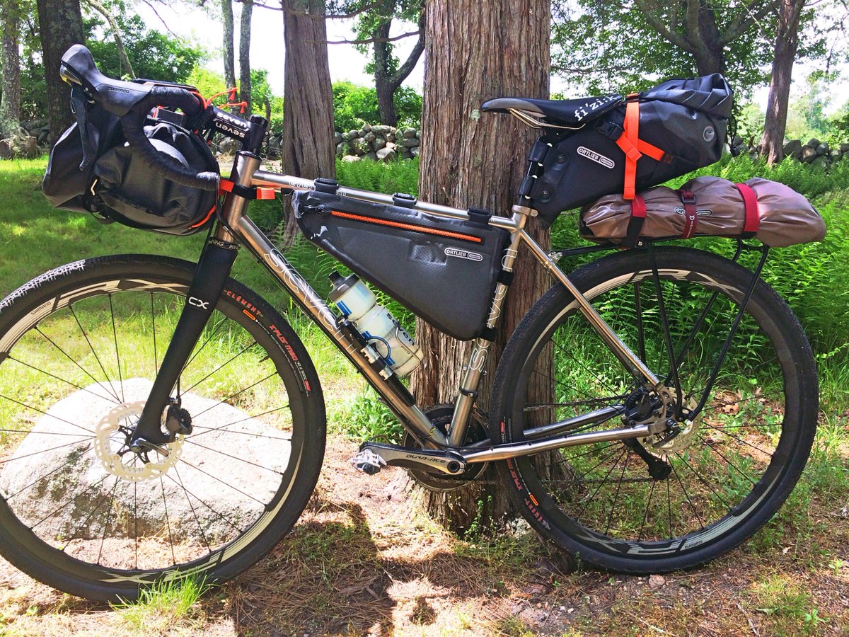 therealrideusa's tweet photo. Super help from @OrtliebUSA in setting up our frames with bag systems for our long haul. Loaded, yet agile &amp; swift. #readytoroll #5000miles https://t.co/hN4zl4UhxO