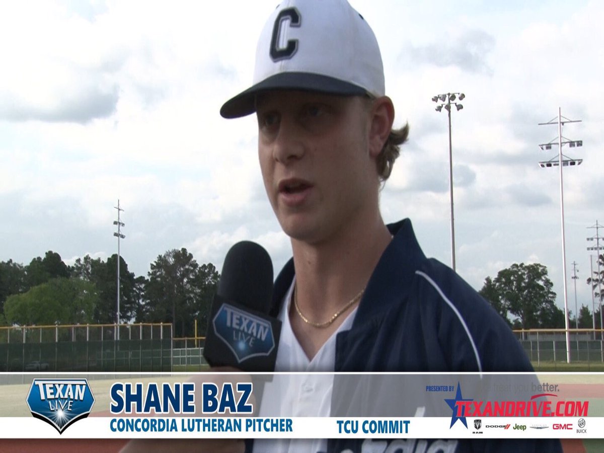 DCTXStreaming's tweet photo. Congratulations to @SaderNationTX P Shane Baz for being selected in the 1st round of the #MLBdraft17 by the @Pirates - @thewizardofbaz https://t.co/QoEg3LcR18