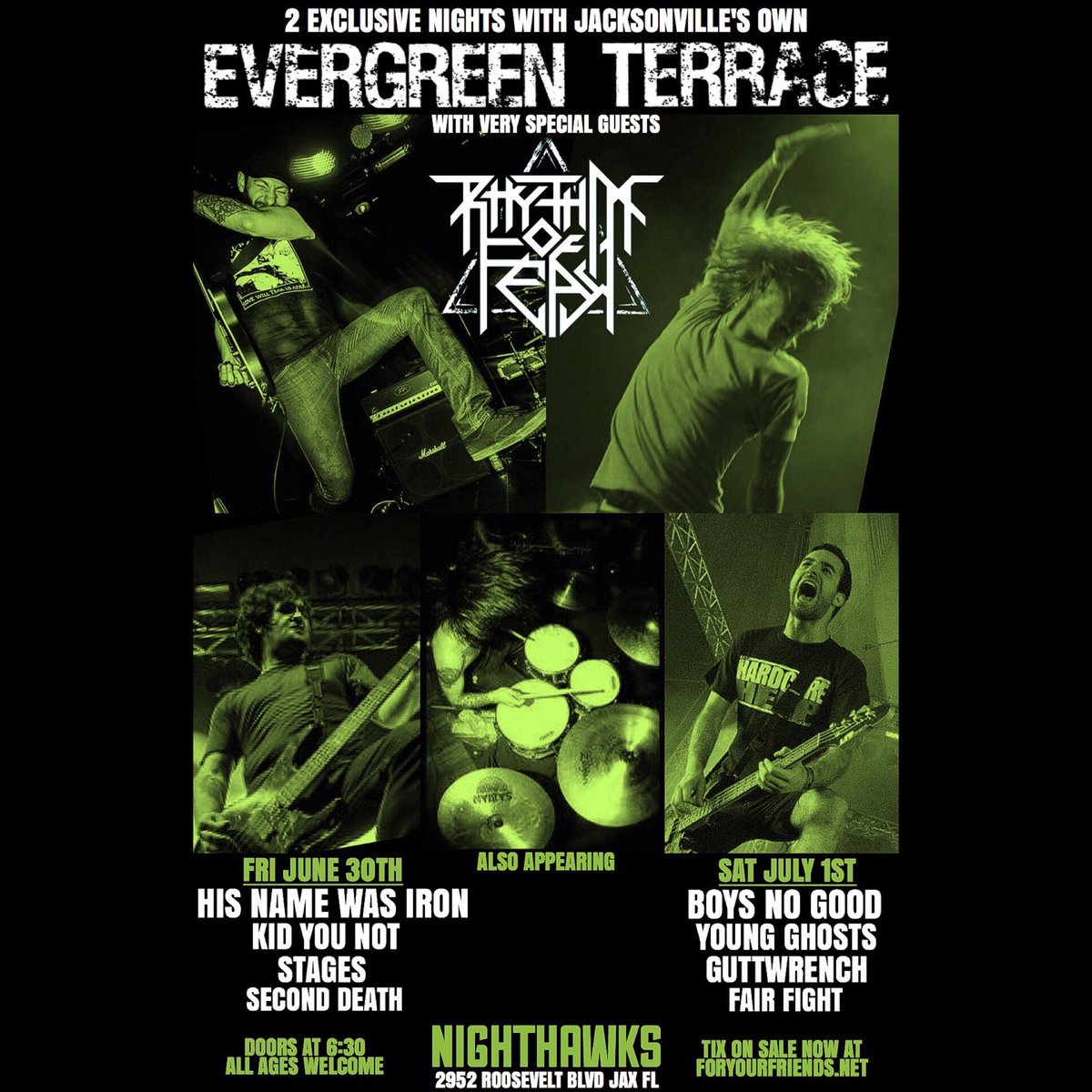 This is coming up fast! We thrash the stage with Florida legends <a href="/EvergreenTerrac/">EVERGREEN TERRACE</a> for 2 nights in a row! We may even play a new song or 2. 🤔