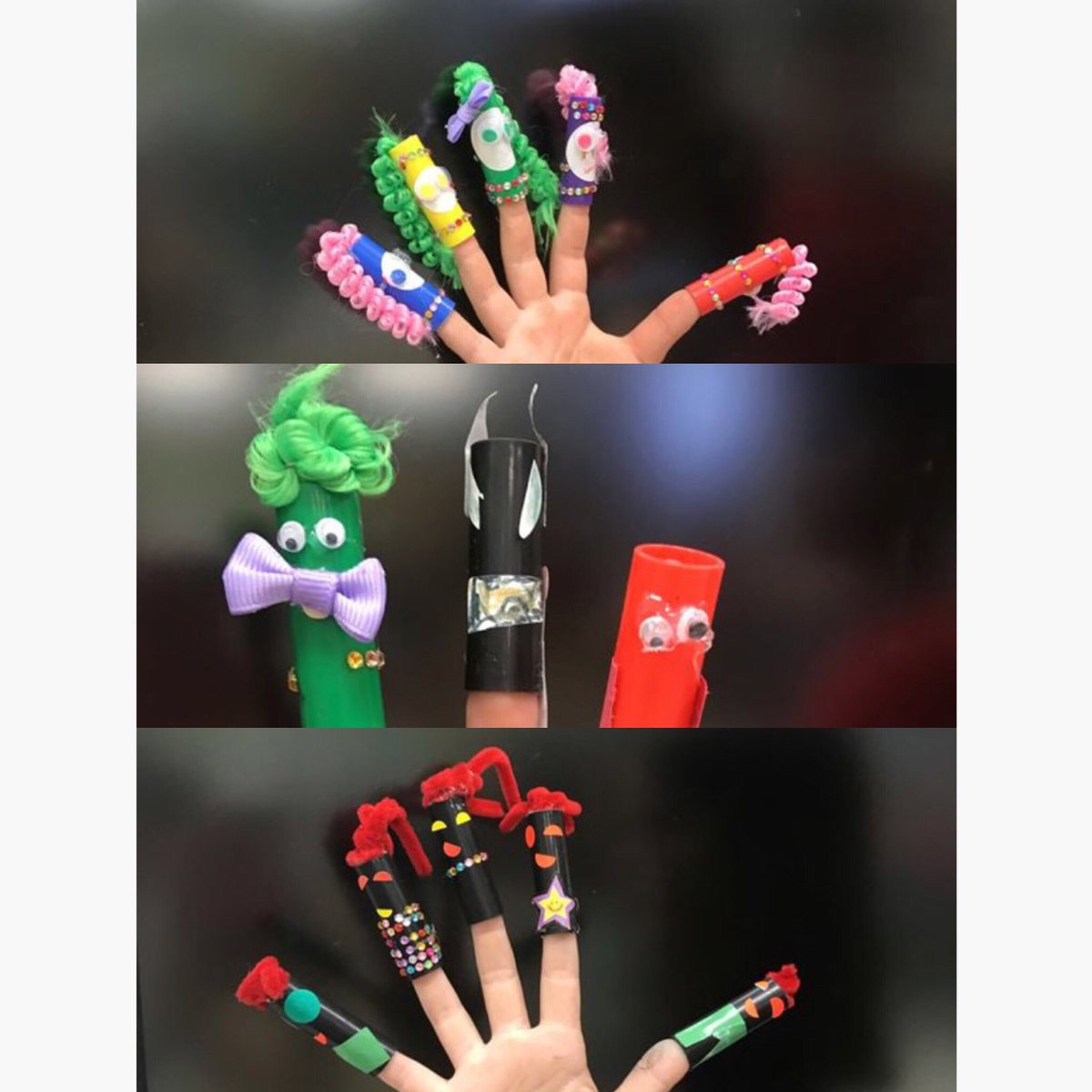 De belles marionnettes! Demain, ns rédigerons leur histoire.