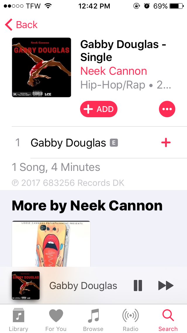 NeekCannon's tweet photo. Out now on iTunes 🔥🔥🔥🎒 Go get that asap #GabbyDouglas #itunes #nyc #queens #qgtm #soundcloud SummerVibes🏝https://t.co/F4DXlgvGTi https://t.co/PrDRLHF5IH