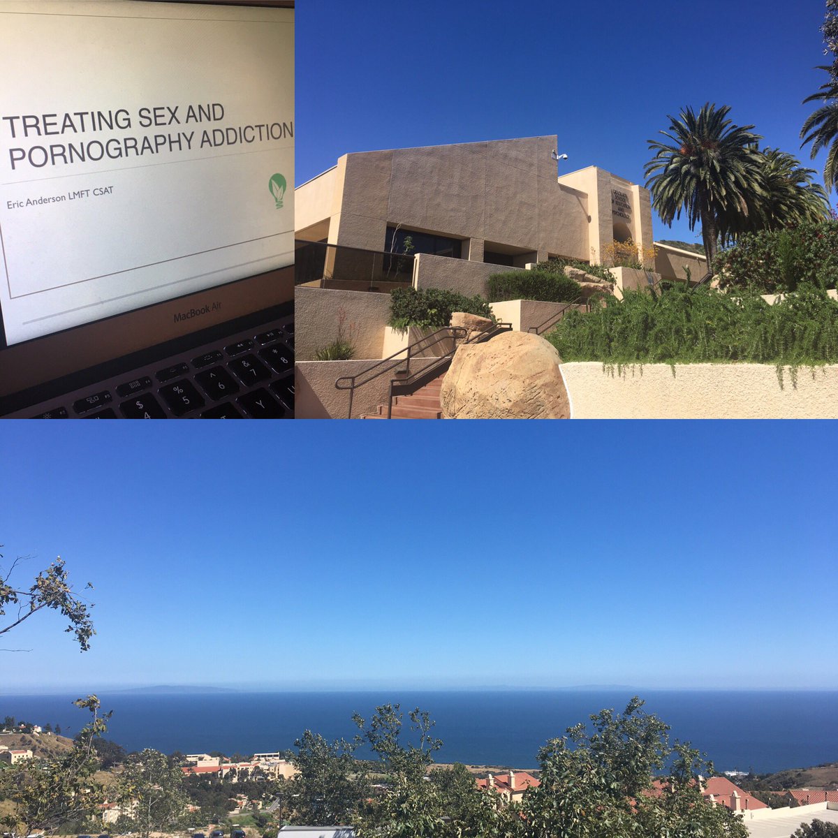 EAndersonLMFT's tweet photo. Great times guest lecturing @pepperdine for the #MFT students on #PornAddiction and #Recovery! https://t.co/zmNhal6qia
