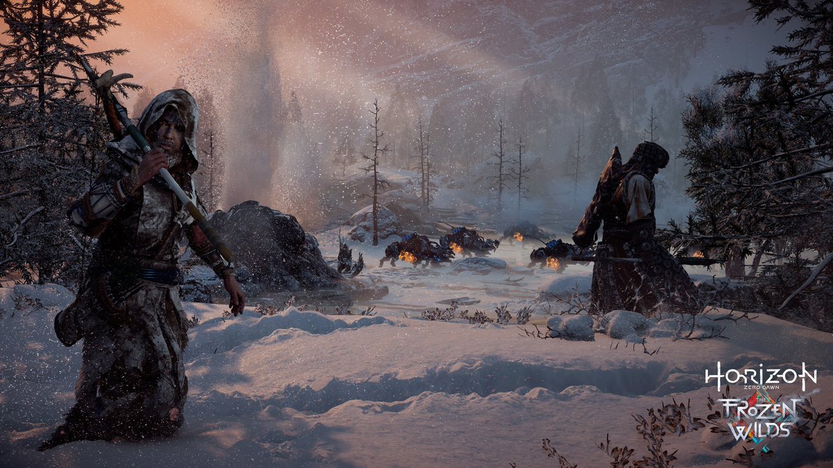 hermenhulst's tweet photo. I’m thrilled to announce The Frozen Wilds, an expansion of #HorizonZeroDawn set in the icy territories of the north. https://t.co/3TPfdYzMMw