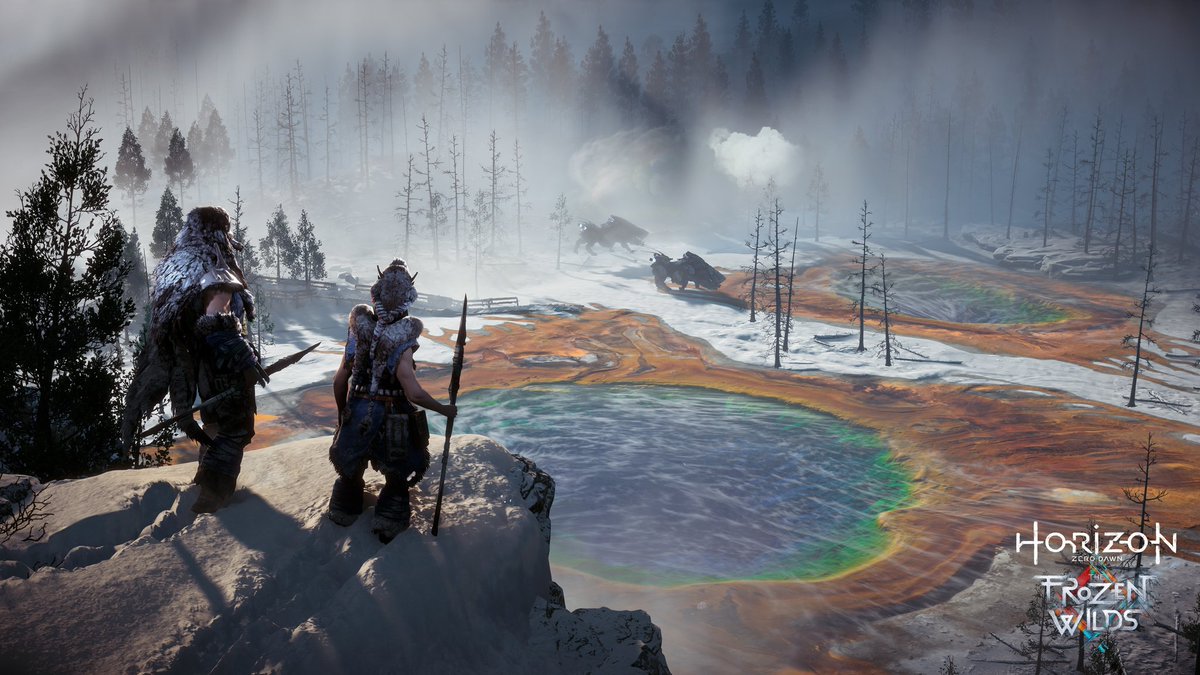 hermenhulst's tweet photo. I’m thrilled to announce The Frozen Wilds, an expansion of #HorizonZeroDawn set in the icy territories of the north. https://t.co/3TPfdYzMMw
