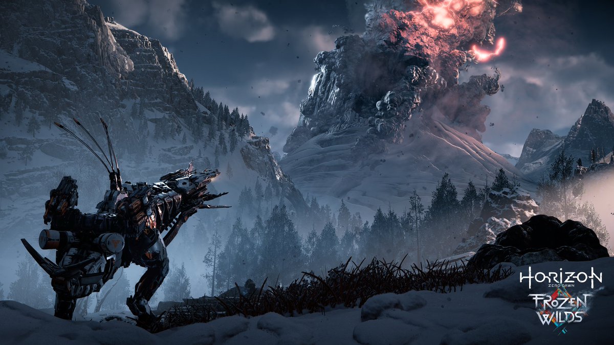 hermenhulst's tweet photo. I’m thrilled to announce The Frozen Wilds, an expansion of #HorizonZeroDawn set in the icy territories of the north. https://t.co/3TPfdYzMMw