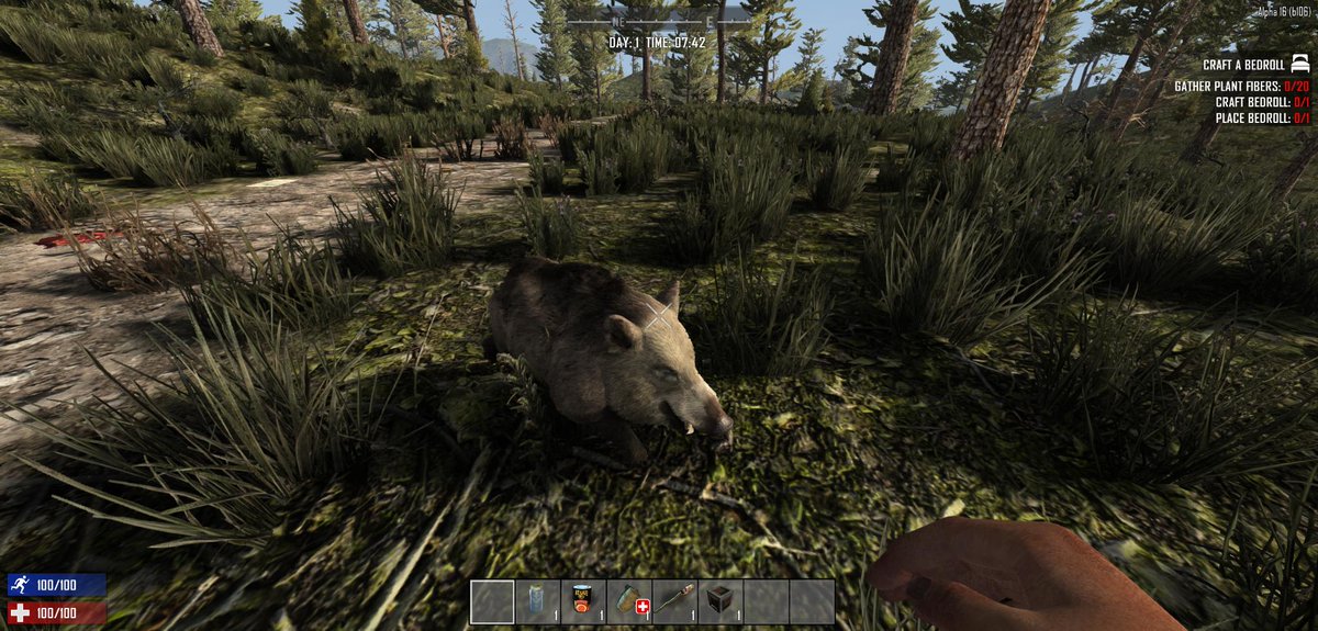 We're working hard on patching experimental. Pigs have been replaced with wild boars! Watch out they fight back!