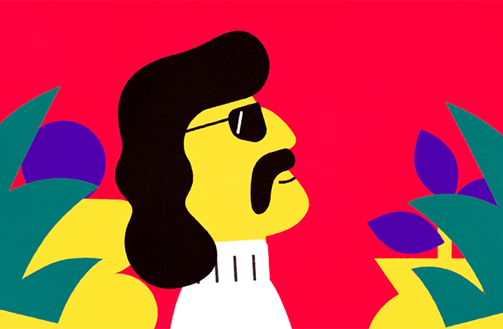 .<a href="/NicoloBianchino/">Nicolo Bianchino</a> adopts a graphic style for his ode to disco pioneer Giorgio Moroder > goo.gl/krHVyi