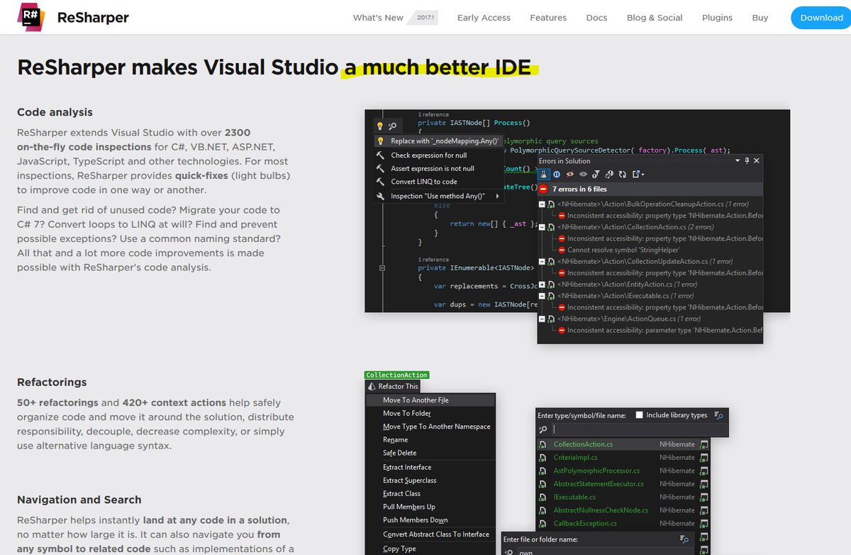 MonaJalal_'s tweet photo. #reshaper #jetbrains #visualstudio https://t.co/Dh5phjHNBC