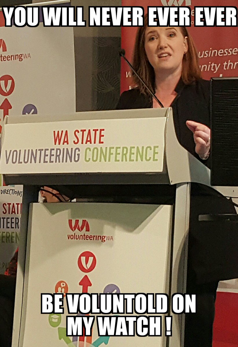 thatcraigbloke's tweet photo. @wendy_gauci a force for good in Volunteering!  @VolunteeringWA @bankwest #wavolconf #LikeABoss https://t.co/iCHXmMiTV8