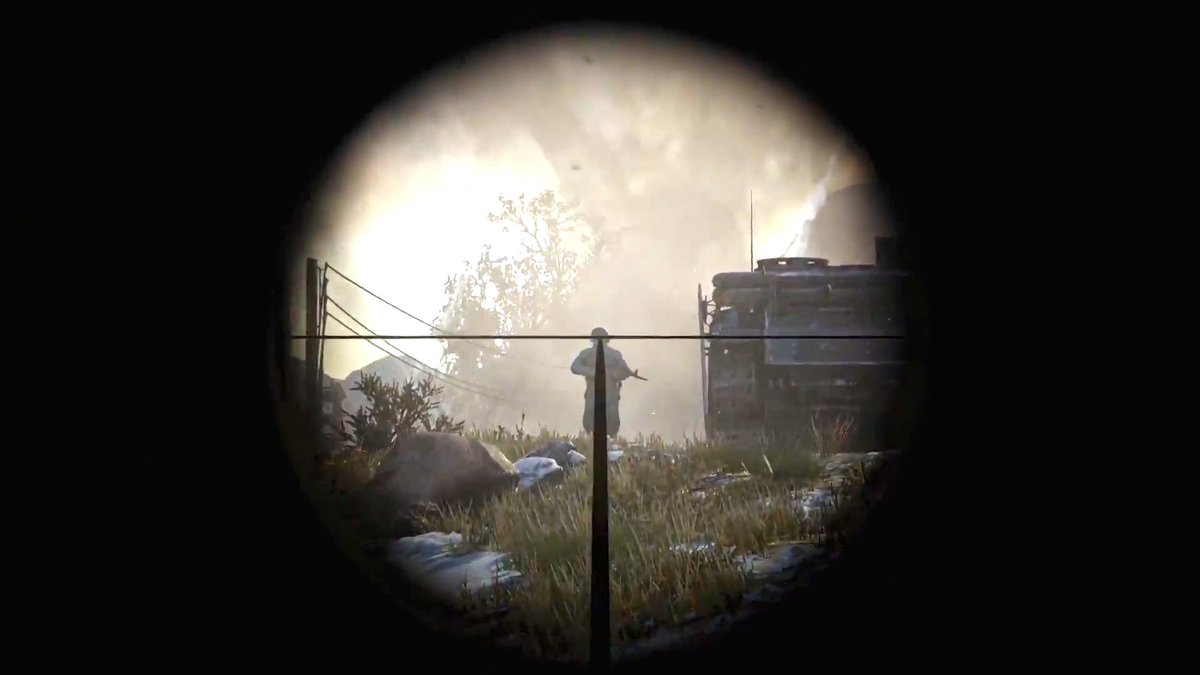 NerosCinema's tweet photo. Hard to notice, but #BlackScope will be in COD WWII once you are completely scoped in. I know this will make a lot of snipers happy 😬 https://t.co/kAX1i39ffU