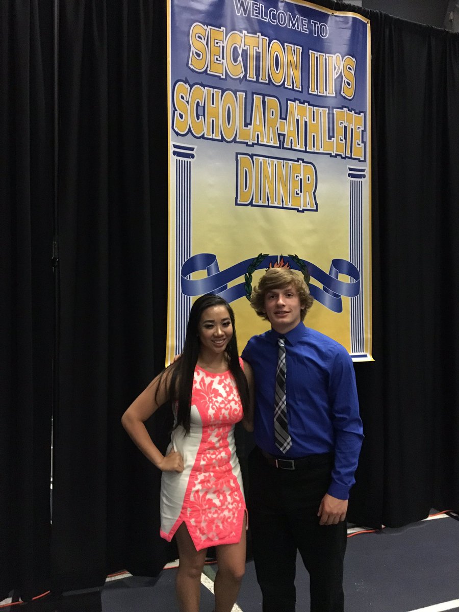 Congratulations to our Section Three Scholar Athlete reps. Great job Mary and Paul. #CobraPride