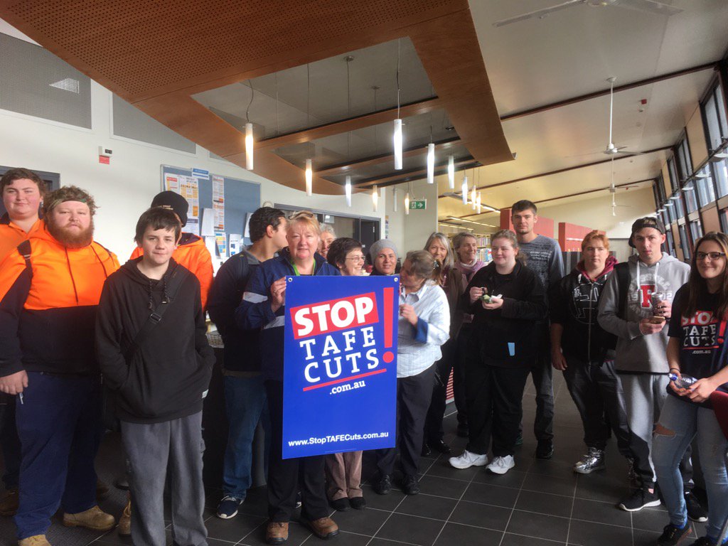 VocEdAustralia's tweet image. TAFECampaign: RT TAFEdefender: Student &amp;amp; Staff at Armidale TAFE say #TAFE #toogoodtolose on National TAFE Day