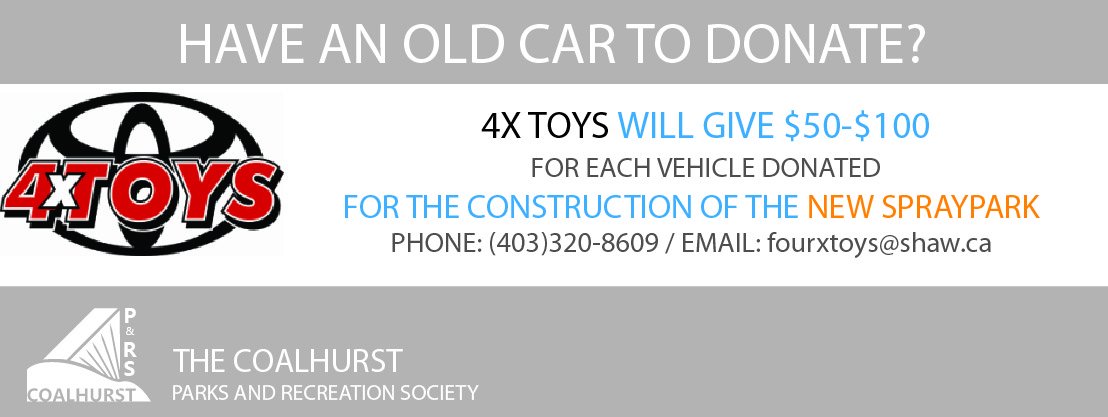 CoalhurstPnR's tweet photo. 4X Toys has generously agreed to donate towards the spray park for each old vehicle they receive. https://t.co/6oR1CQaqpp https://t.co/QlESeZq9T7