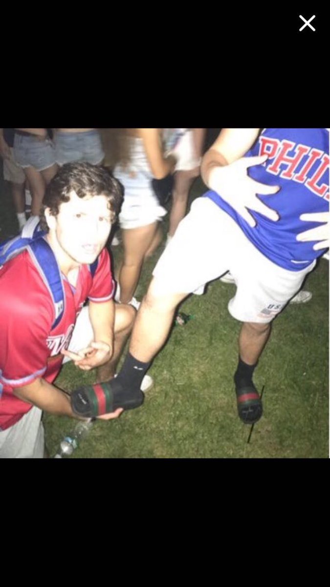 former steamer gets his Gucci flops blessed