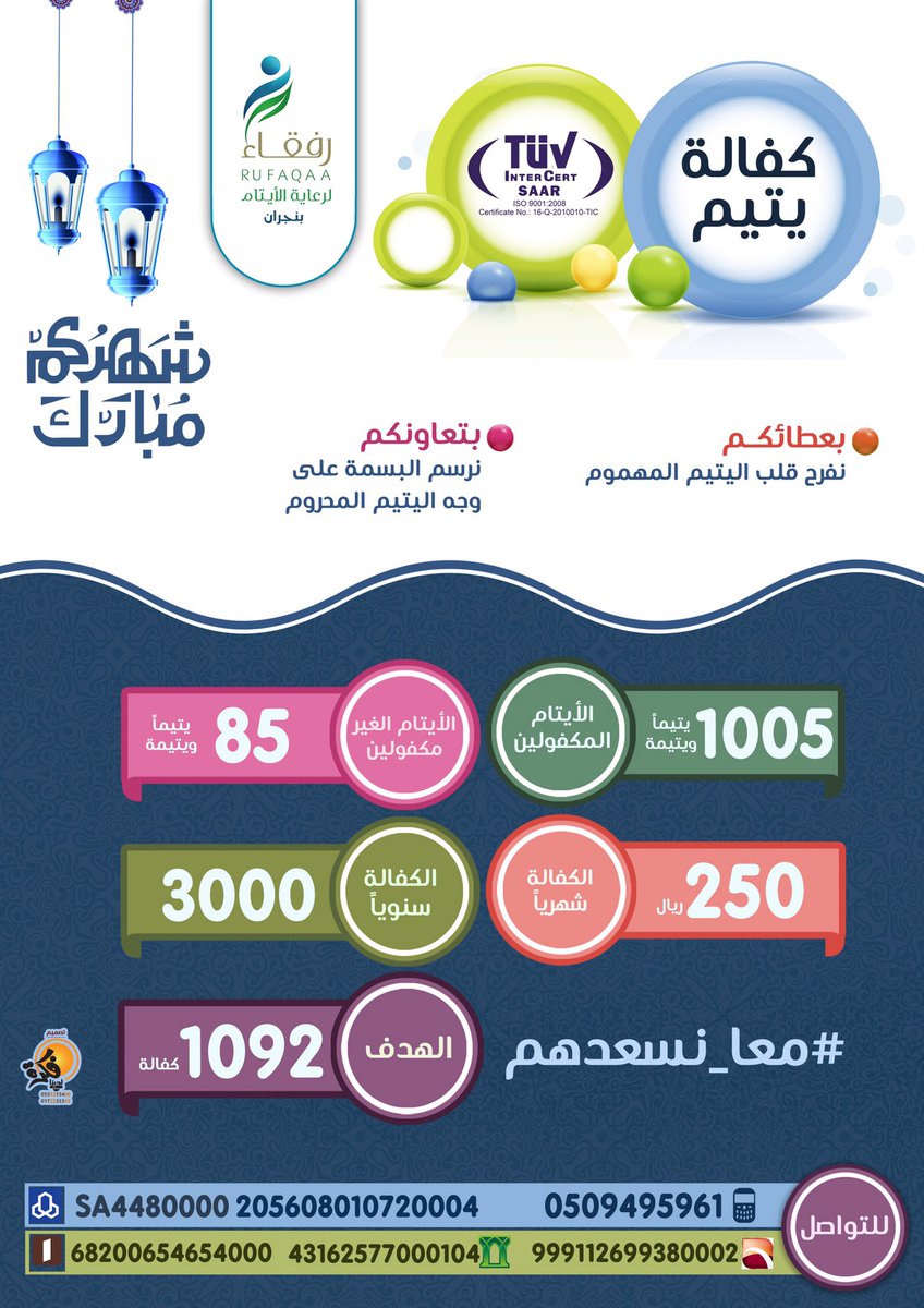 rufaqaa's tweet photo. #انا_وكافل_اليتيم_كهاتين_في_الجنة https://t.co/mX7jZD68WC