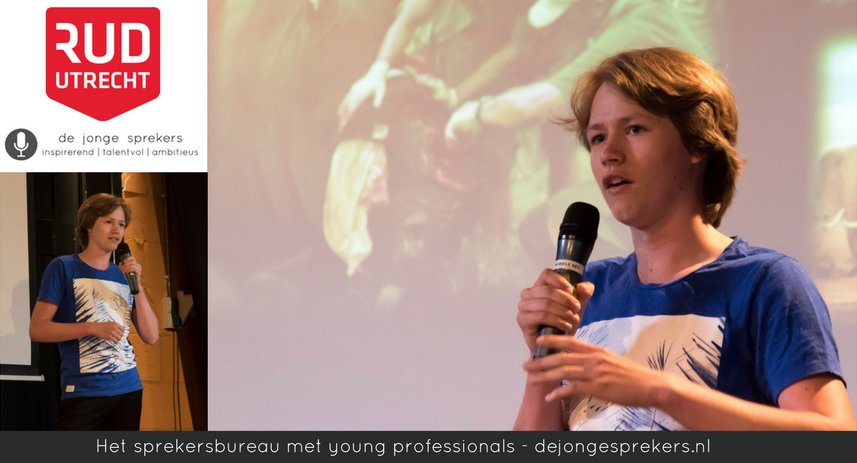 Vorige week sprak jonge spreker Tim Huijsmans bij RUD Utrecht. Dit was een inspiratievolle kick-off van de dag! #spreker